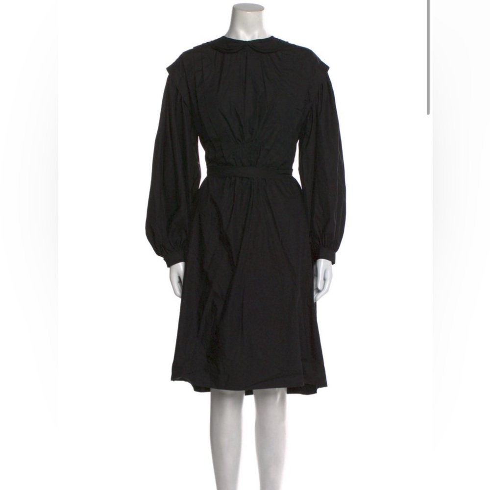 Thierry Colson Cotton A-Line Black Dress NWT